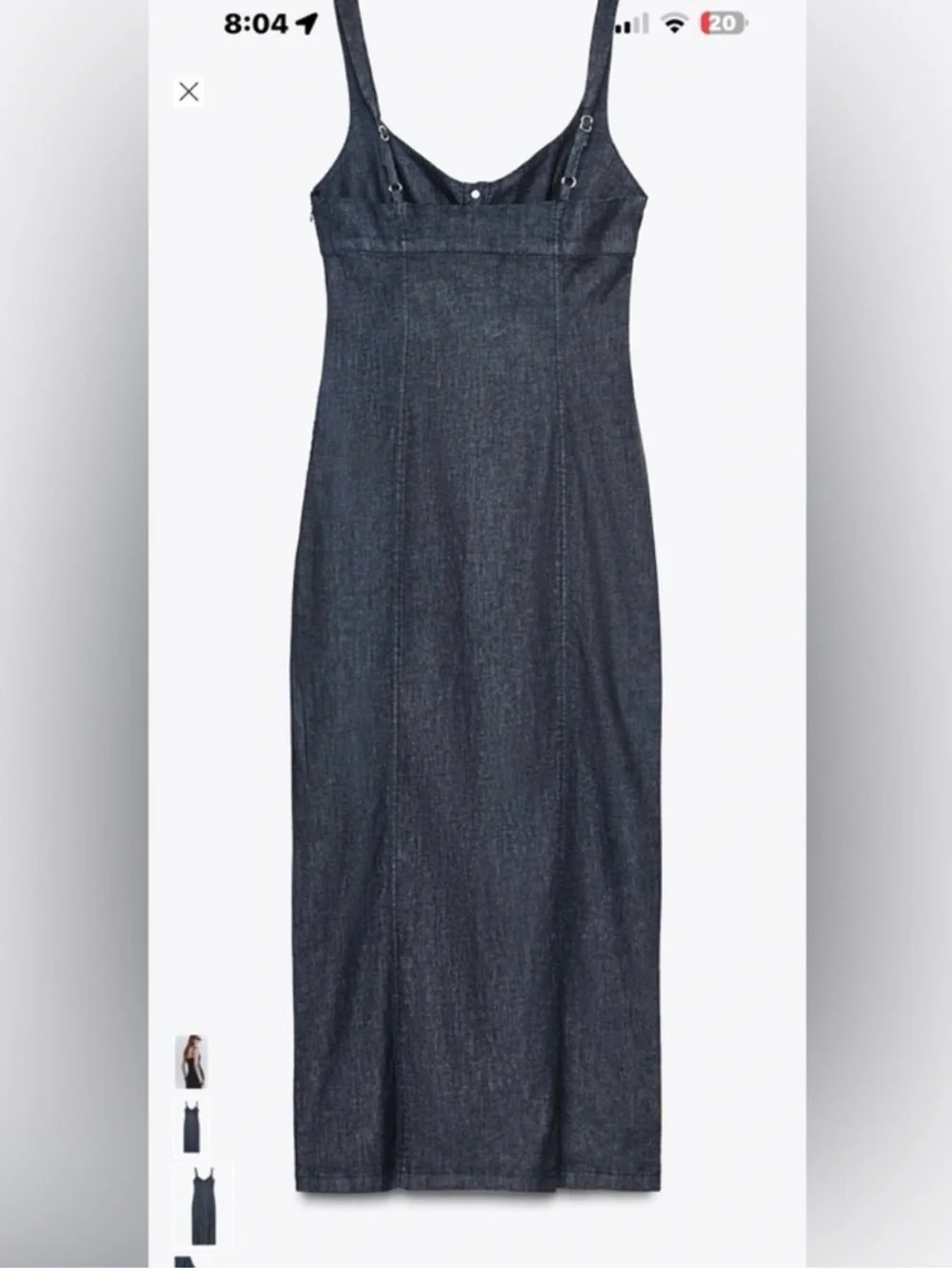 Zara Denim Maxi Dress - Picture 4 of 15